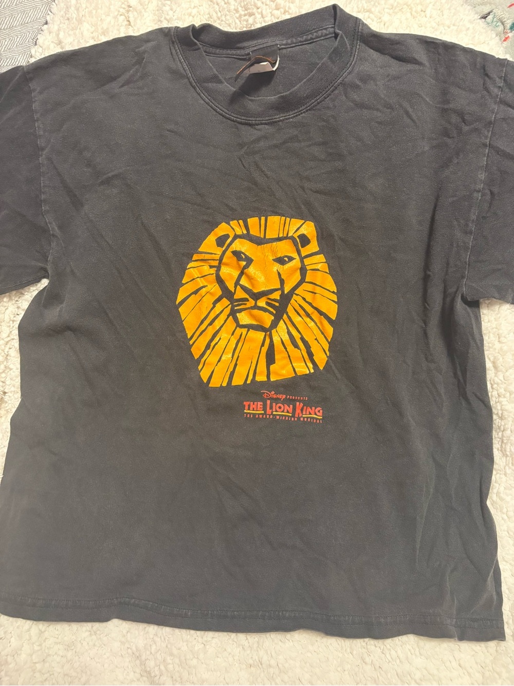 Vintage Disney Youth Large Lion King the Musical T shirt
